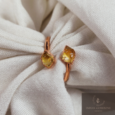 Raw Citrine Ring, Dainty Jewelry, Designer Ring, Natural Citrine Gemstone Ring, Handmade Jewelry, Wedding Ring, Woman Jewelry, Gift For Mom